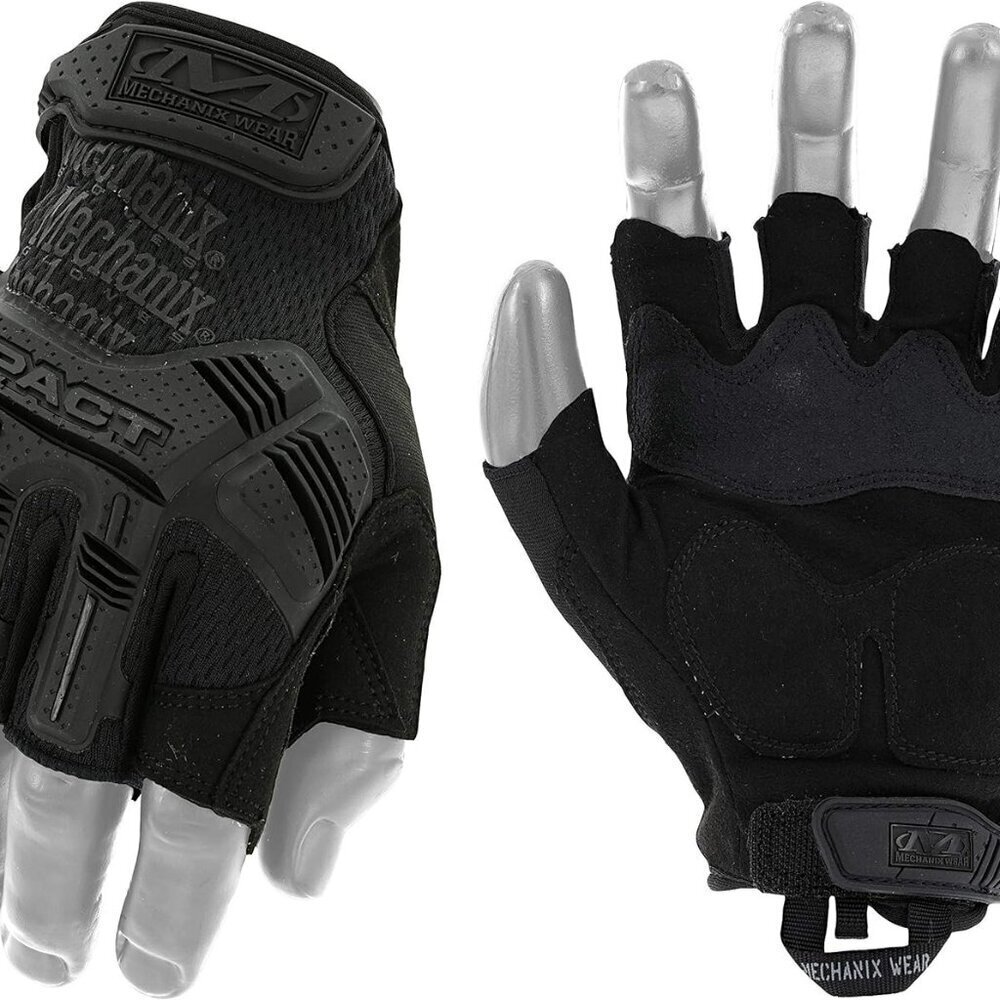 Fingerless Impact Gloves Large Tactical Protection